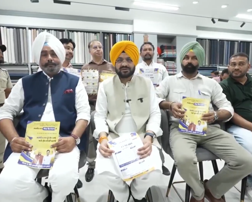 ਖੰਨਾ ਚ ਡੋਰ-ਟੂ-ਡੋਰ ਕਰਨ ਪਹੁੰਚੇ ਮੰਤਰੀ ਤਰੁਨਪ੍ਰੀਤ ਸਿੰਘ ਸੌਂਦ
